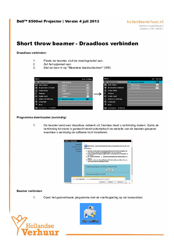 Instructieblad draadloos aansluiten